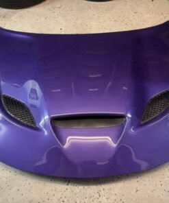 Dodge Charger Purple Custom Hood with Vents