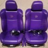 Dodge Hellcat Purple Leather Front Seats